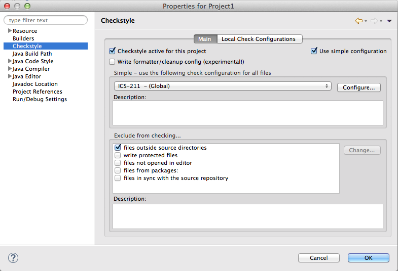 checkstyle-project-properties