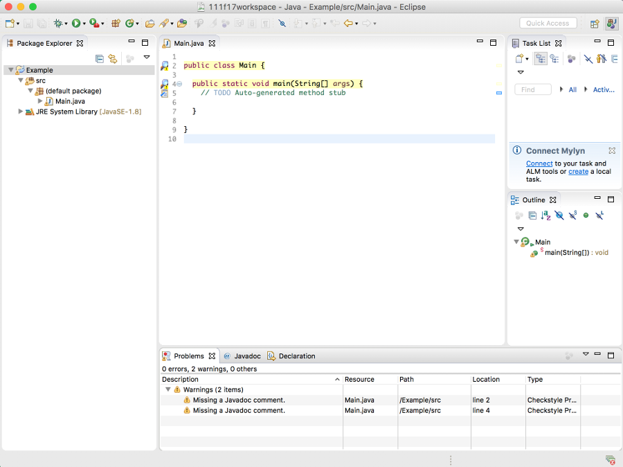 ICS 211 | Eclipse configuration guide