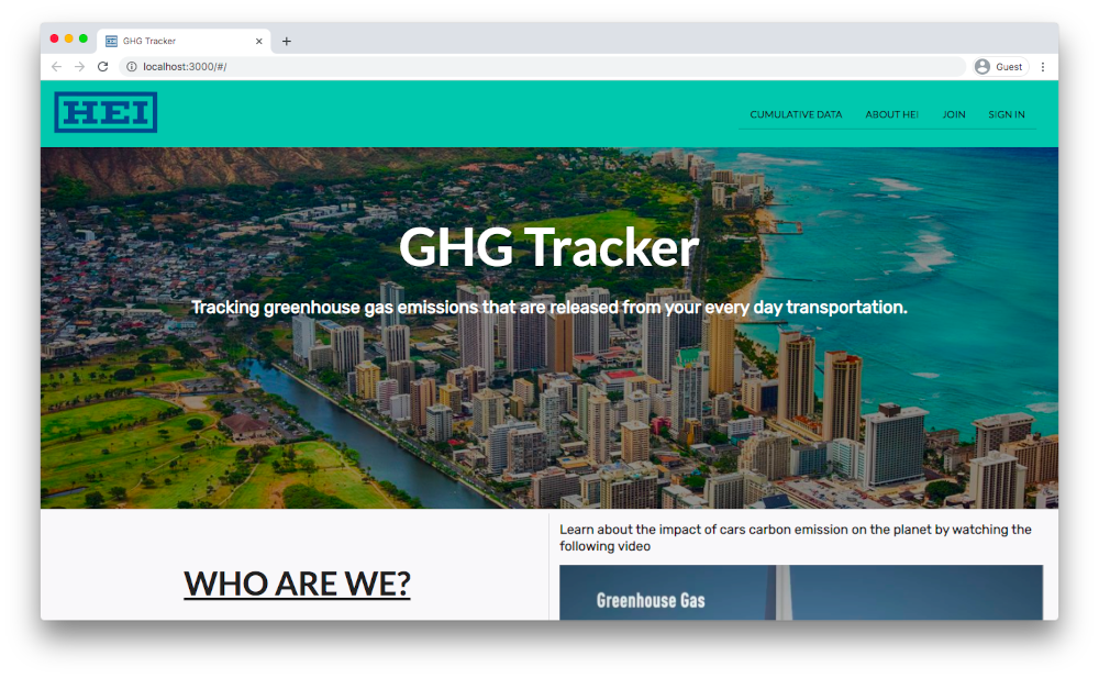 GHG Tracker